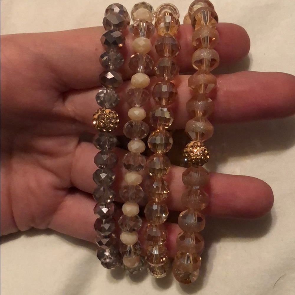 Rose gold set of 4 Erimish Bracelets